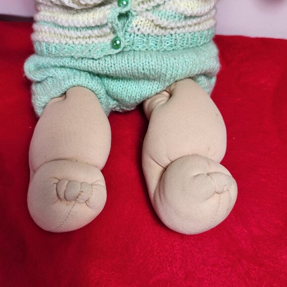 Vintage Cabbage Patch Girl Doll Red Yarn Hair Blue Eyes 1978 1983 OAA OK Factory - Picture 7 of 16